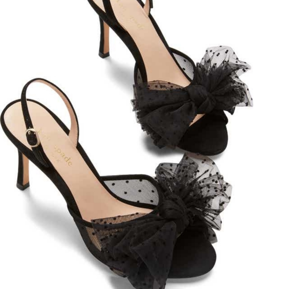 Kate Spade bridal slingback heels